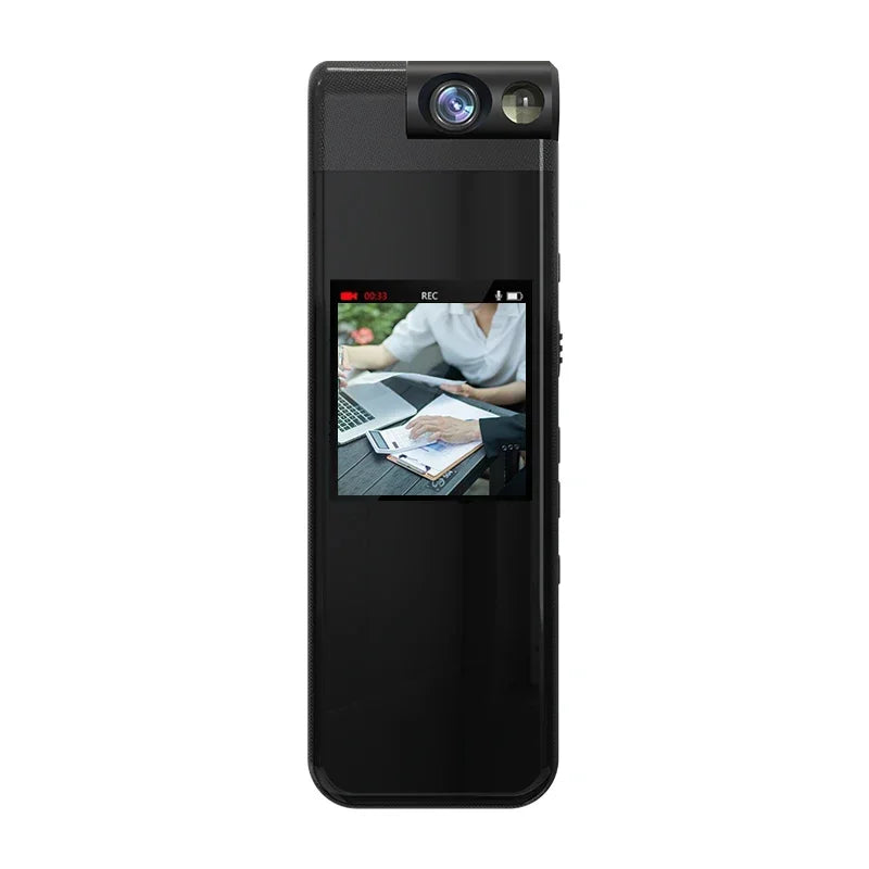 Mini Cámara 1080P 2K HD, Cámara Corporal Portátil, Grabadora de Video Digital Pequeña, Visión Nocturna, Mini Videocámara, Bodycam de 1.3 Pulgadas
