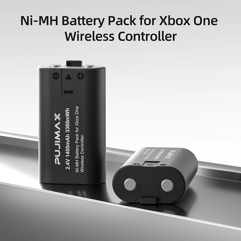 Paquete de baterías recargables PUJIMAX 3360mWh Ni-MH para XBOX Serie S/X y XBOX ONE S/X/Elite con cargador + cable de carga