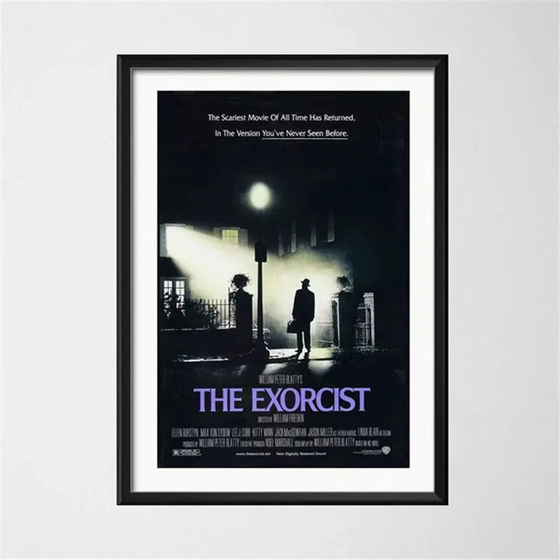 El exorcista clásico película de terror pintura artística lienzo Vintage póster pared decoración del hogar
