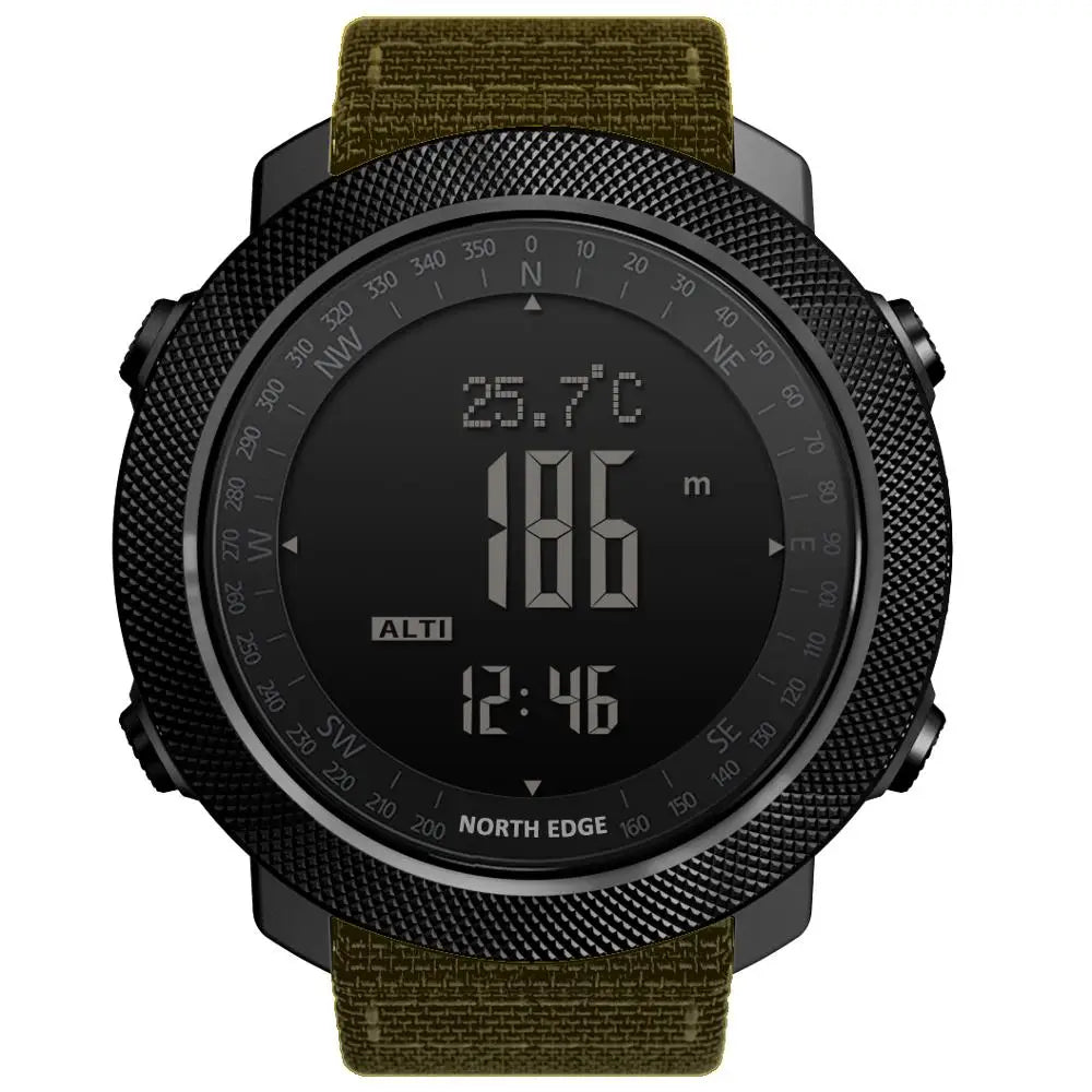 Reloj para hombre NORTH EDGE APACHE 50mm para deportes al aire libre, correr y nadar, con altímetro, brújula y resistencia al agua de 50M Reloj Hombre