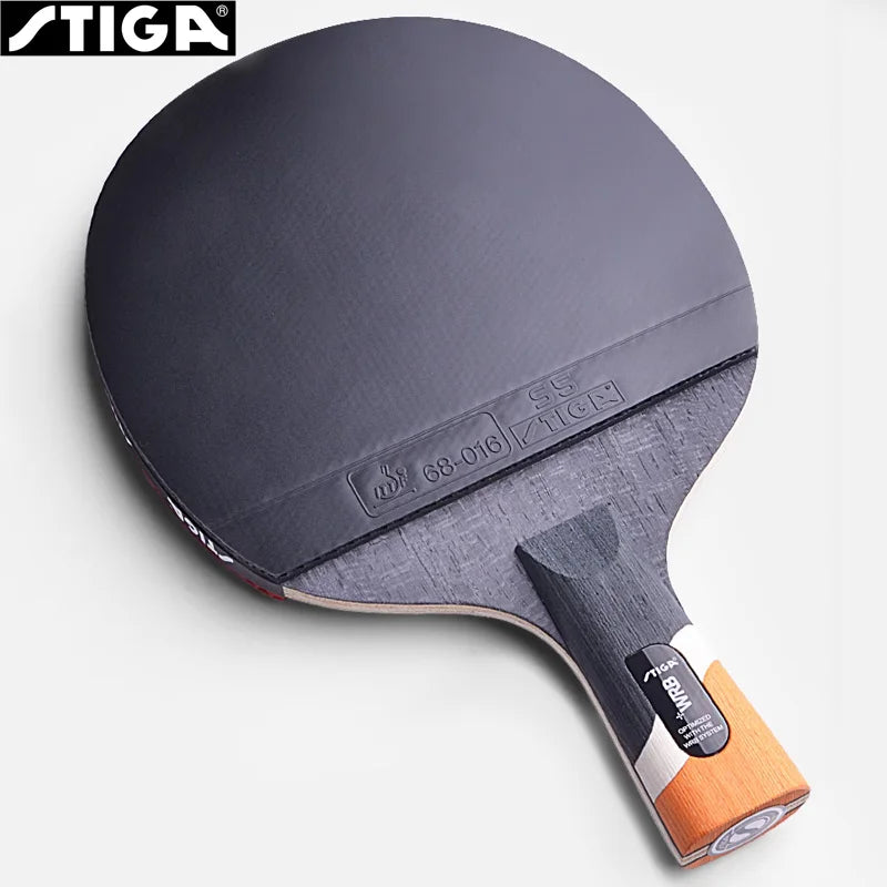 Raqueta de tenis de mesa STIGA CARBO de 6 estrellas, paleta de Ping Pong de carbono 5 + 2 para ataque rápido avanzado, gomas no pegajosas de ambos lados
