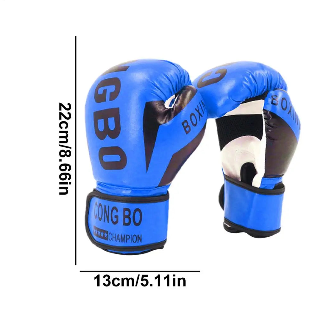 Guantes de boxeo ajustables para niños, manoplas protectoras para Sparring, cómodas guantes de boxeo para niños y niñas de 6 a 12 años