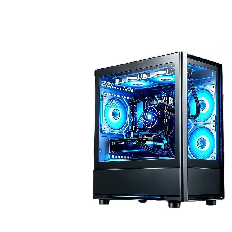 Computadora de escritorio para juegos de e-sports, con procesador i5 12400F, tarjeta gráfica RTX3060 y todos los componentes necesarios para su montaje.