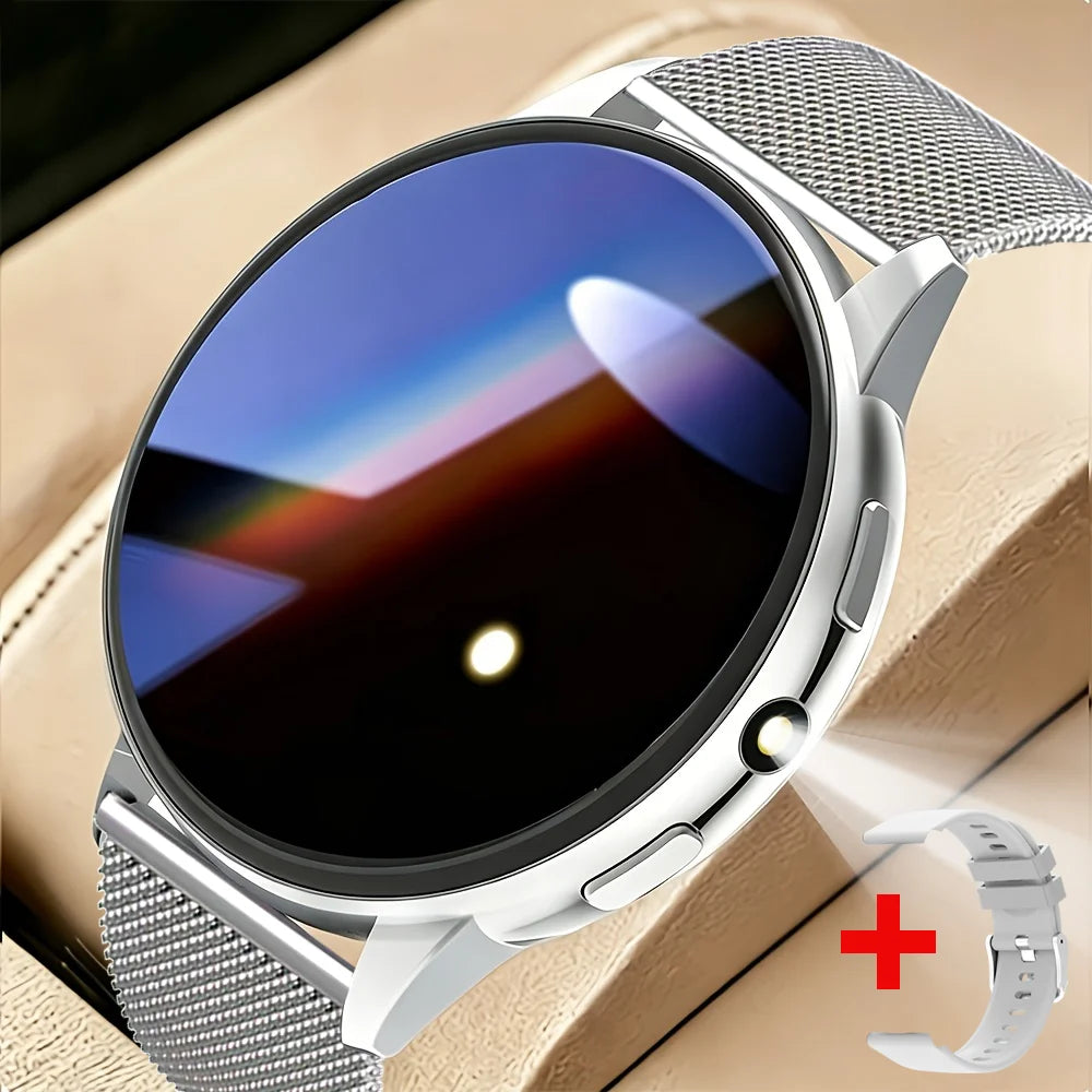 Nuevo modelo 2026, moderno reloj inteligente redondo, pantalla HD totalmente táctil, llamadas inalámbricas, múltiples modos deportivos, control de música