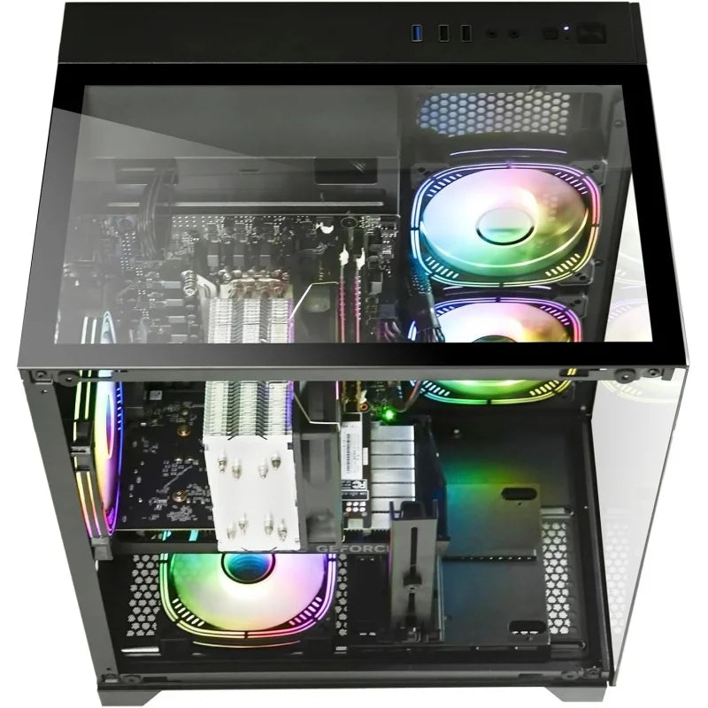 Computadora de escritorio I7-14700KF de 6 núcleos a 2.5GHz, RTX 4070 de 12G, 32G de RAM DDR5, SSD NVME de 1TB, PC para juegos preensamblada.
