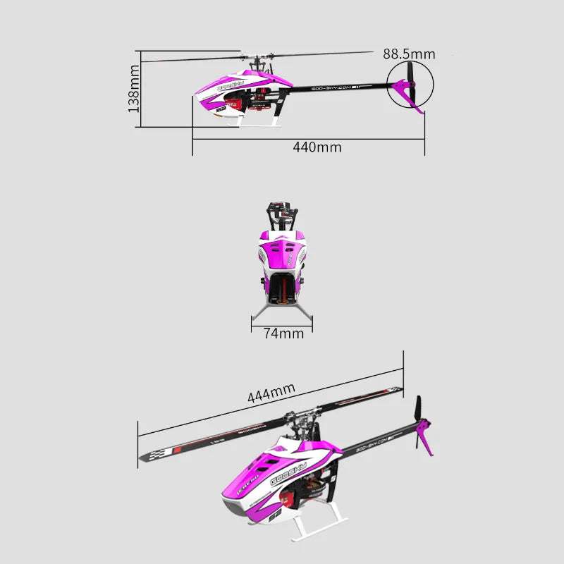 Goosky Technology Helicóptero acrobático con control remoto 3d Baf080001 Regalo de cumpleaños masculino