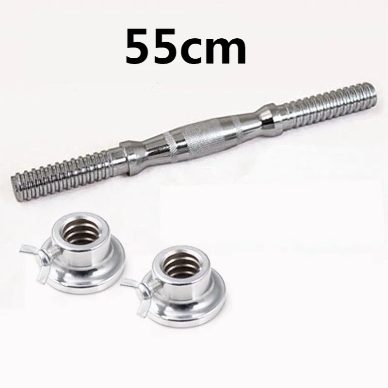 Barras de mancuernas galvanizadas con tuercas, mancuernas roscadas estándar de 25mm, mango de mancuerna para el hogar, gimnasio, Fitness, barras de ejercicio duraderas, 30, 35, 40, 45cm