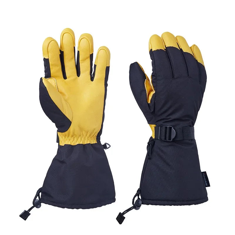 Guantes de esquí de invierno para hombre, populares, guantes de montaña, senderismo y snowboard para mujer, repelentes al agua, resistentes al viento y al desgaste, cálidos.