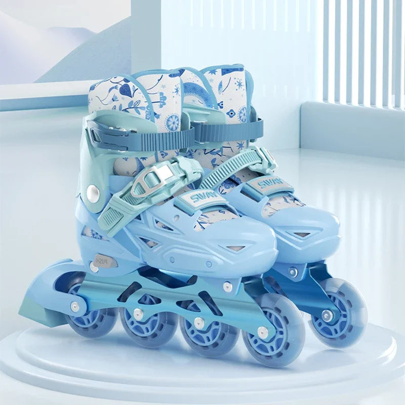 Patines de Ruedas Ajustables para Niños 2026, Tallas 26-41, Patines de 4 Ruedas para Niños y Niñas Principiantes, Calzado Casual