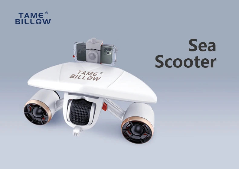 Nueva Versión de Equipo de Buceo Mixto, Scooter Submarino Eléctrico con Doble Motor de Hélice para Deportes Acuáticos