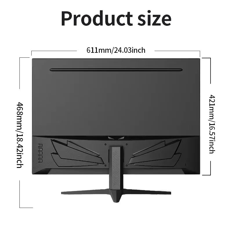 Monitor para juegos Crua GF005 de 28 pulgadas, 4K UHD, con pantalla IPS de 3840 x 2560, 60 Hz, compatible con AMD FreeSync, diseño sin bordes, tecnología para el cuidado de la vista, monitor plano para juegos, trabajo de of