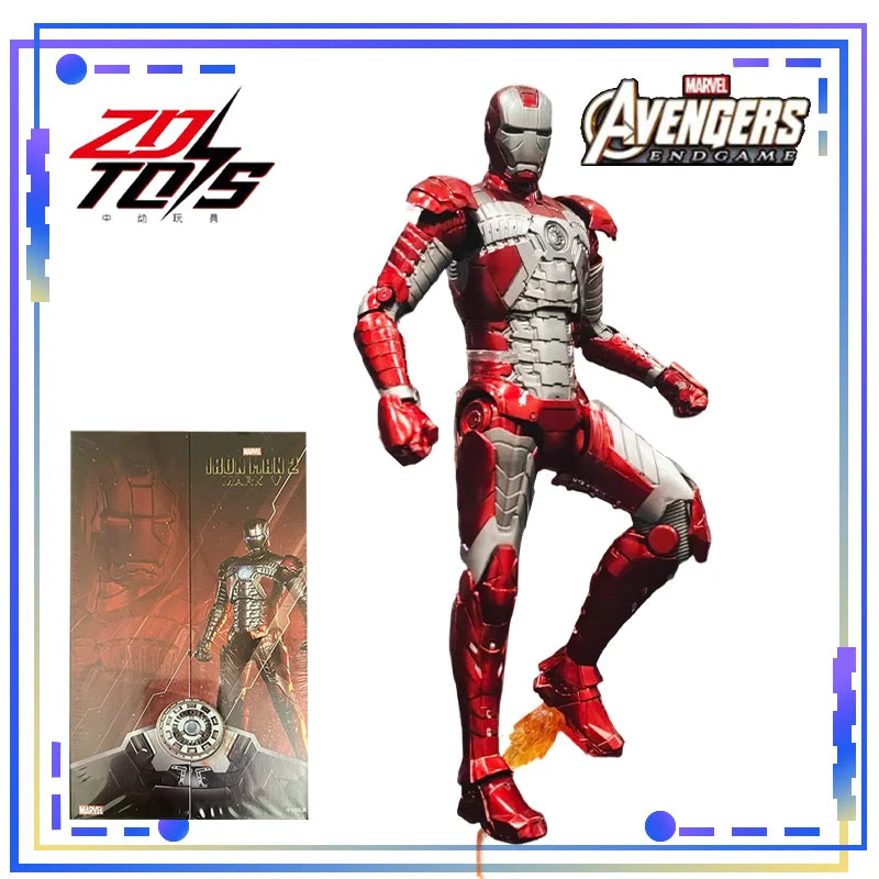 ZDtoys Figuras de Acción de Anime de la Serie Marvel Original, Iron Man MK 85 MK7 MK5 MK85 Armor 2.0 Carnage Venom, Juguete Coleccionable de Regalo