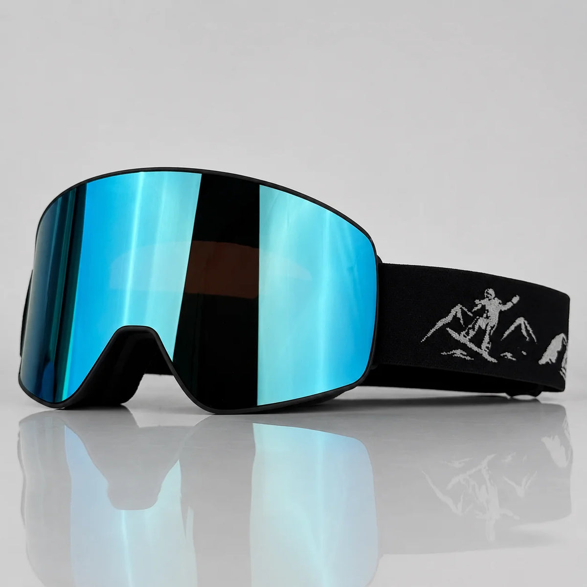 Gafas de Esquí de Doble Capa Antivaho UV400, Gafas de Snowboard, Gafas de Moto de Nieve, Lentes para Deportes al Aire Libre, Esquí