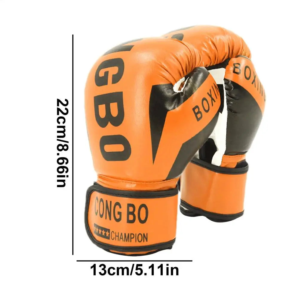 Guantes de boxeo ajustables para niños, manoplas protectoras para Sparring, cómodas guantes de boxeo para niños y niñas de 6 a 12 años