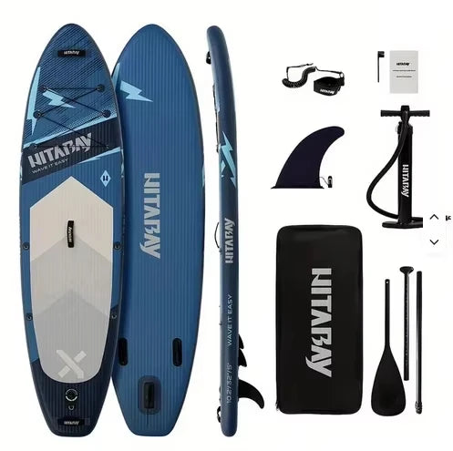 Tabla de Paddle Surf Inflable 310*81.5*13 cm, Antideslizante, Gran Estabilidad, con Accesorios Completos, Ligera y Fácil de Transportar, Ideal para Viajes Familiares, Yoga Acuático, Pesca, Apta para Principiantes