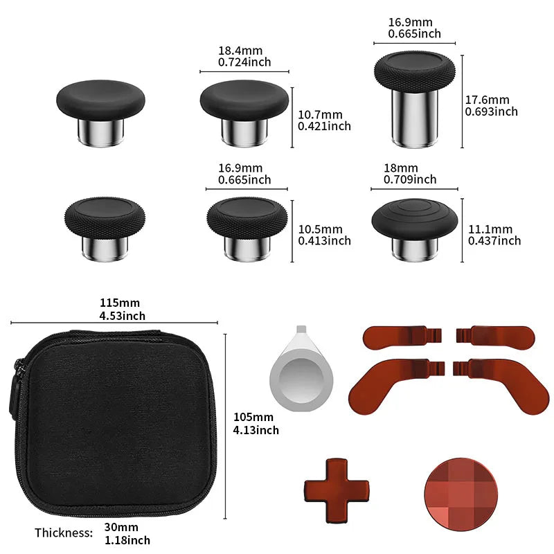 Kit de accesorios de controlador 14 en 1 para Xbox One Elite Series 2, Kit de reparación de paletas de gatillo de teclas D de Metal, agarre de palanca de mando