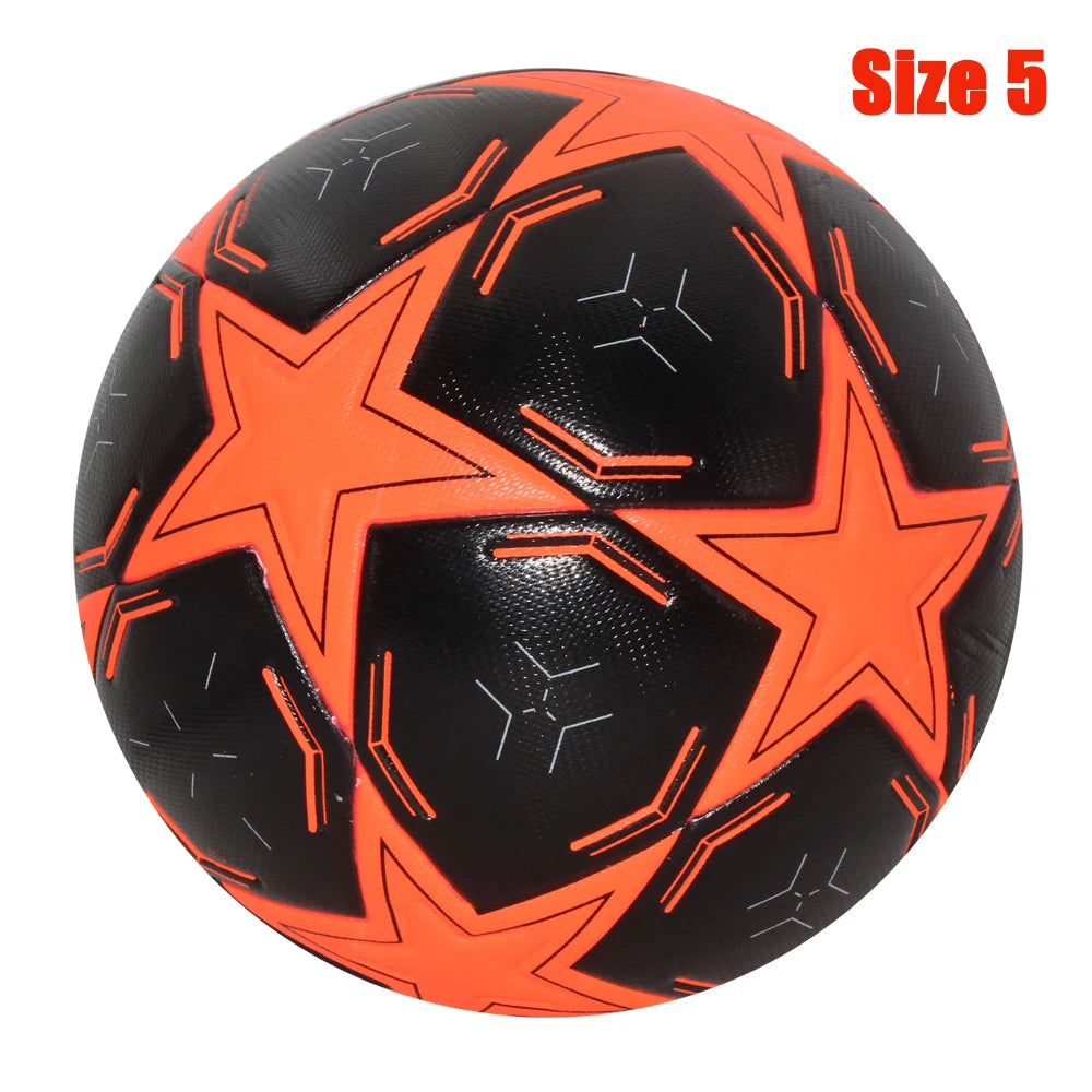 Balón de fútbol estándar, pelotas profesionales para deportes al aire libre, entrenamiento de fútbol sin costuras, Material de PU de alta calidad, tamaño 5, talla 4