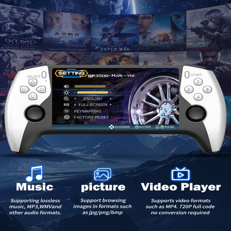 Consola de Juegos de Bolsillo con Pantalla Grande, Estilo Retro de Alta Definición, Miniatura con Joysticks Dobles, Estilo Arcade de Lucha para Dos Jugadores
