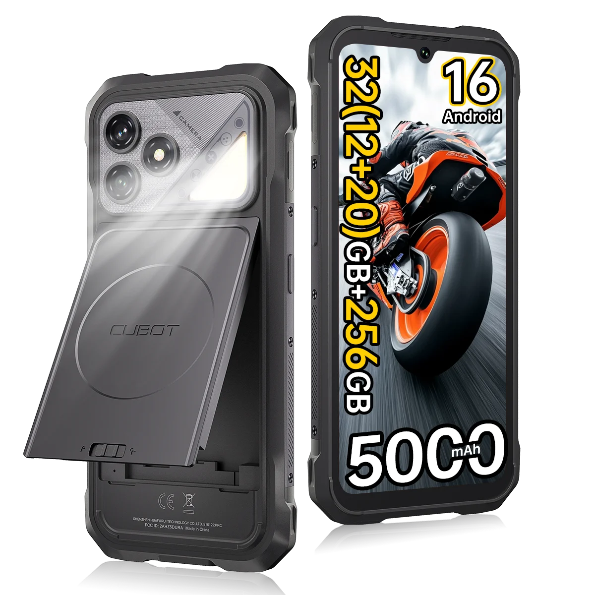 [Enviado desde Polonia] Smartphone resistente Cubot KingKong Dura Android 16, 20 (8+12)GB RAM + 128GB ROM/32(12+20)GB RAM + 256GB ROM, pantalla de 6.88 pulgadas a 120Hz, NFC, desbloqueo facial + huella dactilar