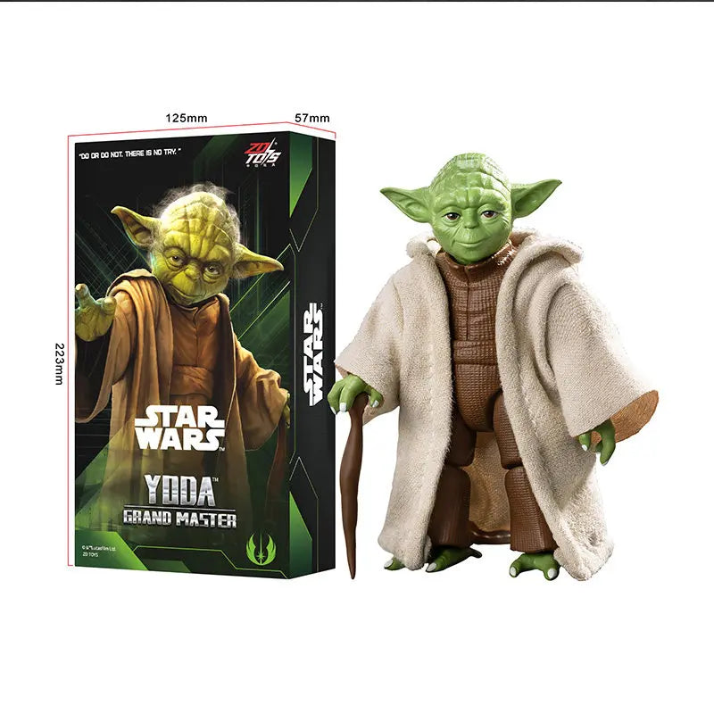 Figura de acción modelo ZD Toy 1/10 Star Wars Yoda R2D2 Darth Vader Stormtrooper Mandalorian Din Djarin Grogu Luke Skywalker