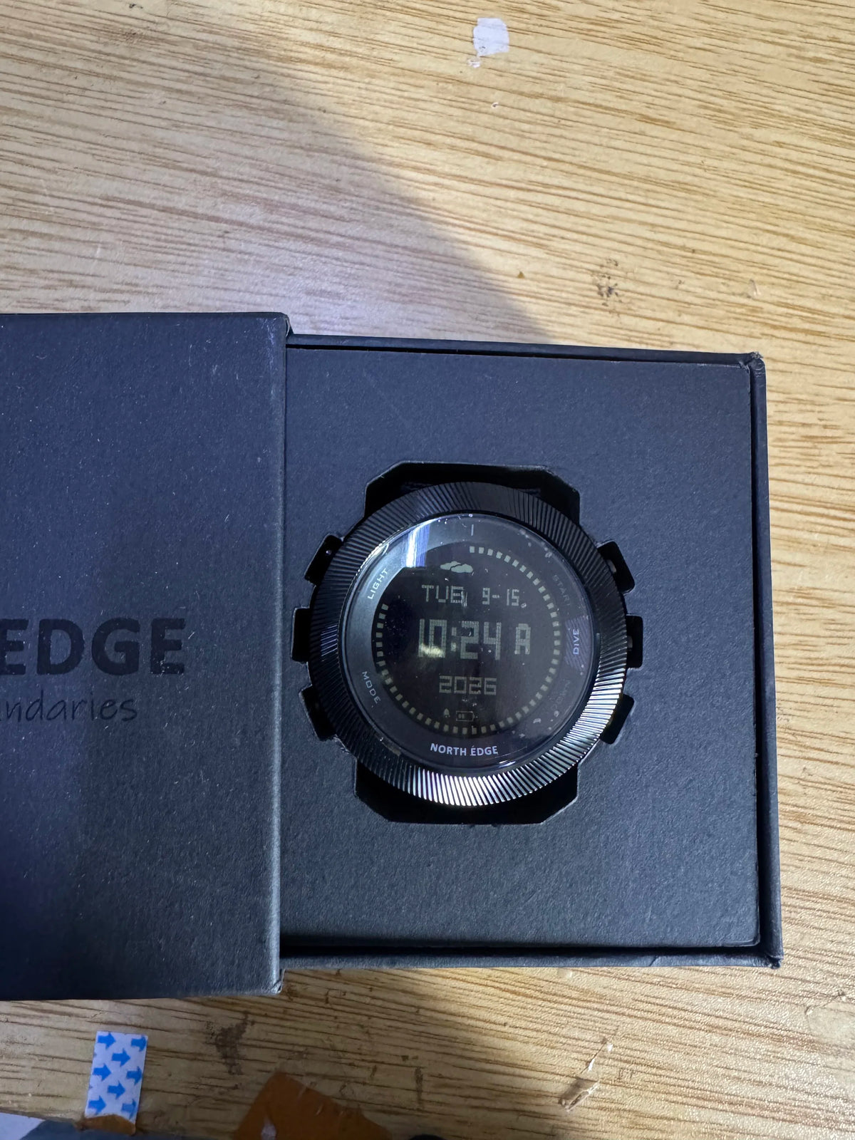Reloj de buceo para hombre NORTH EDGE APACHE-D, resistente al agua 10ATM, altímetro, barómetro, brújula, reloj deportivo