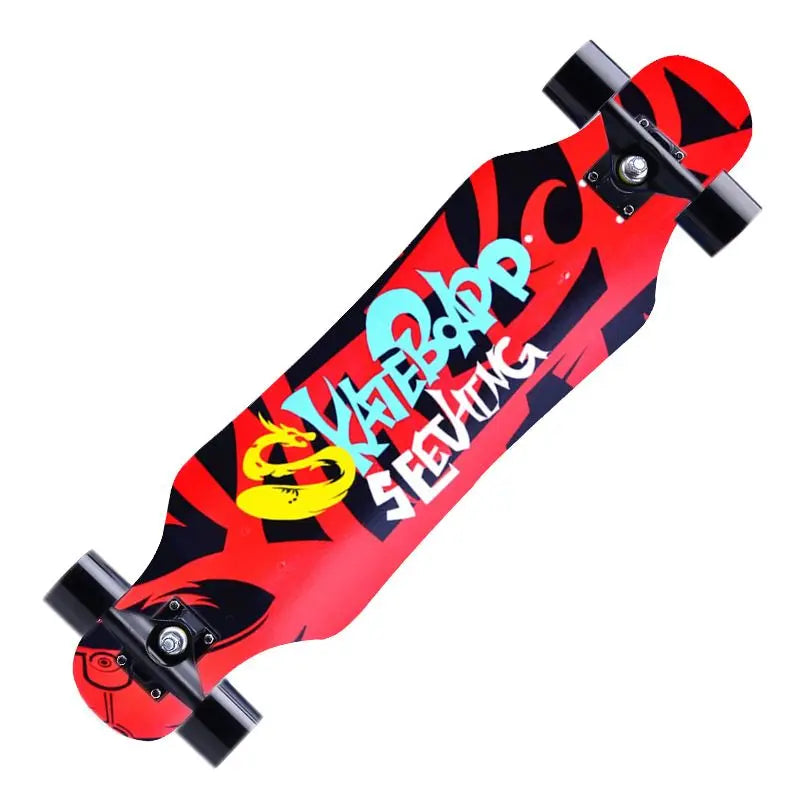 Patineta de 80 cm con cuatro ruedas, tabla de baile, para adultos, para calle, profesional, para principiantes, freestyle, patineta de doble kick.