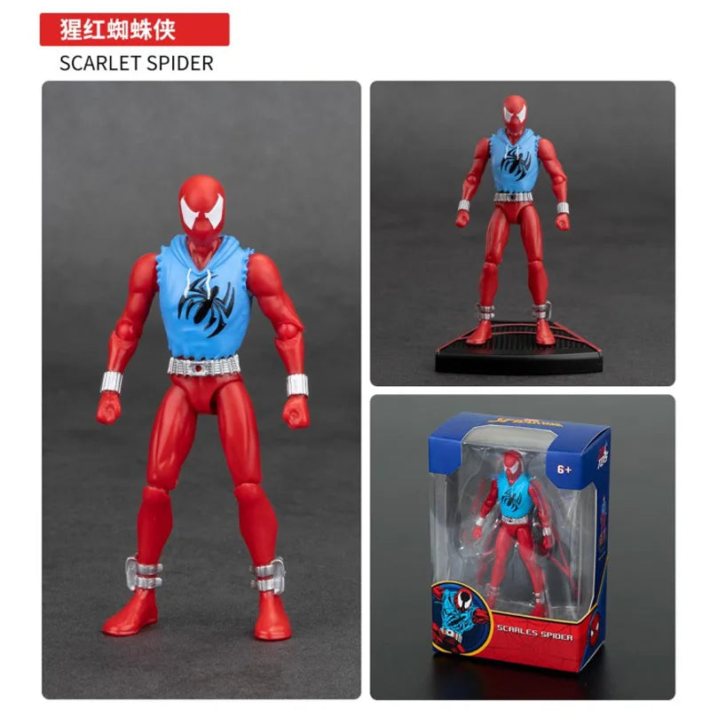 ZD Original Spider Man 4 pulgadas verde GOBLIN Doctor pulpo VENOM figuras de acción MILES GWEN ELECTRO SCARLET SPIDER 2099 juguetes de rinoceronte