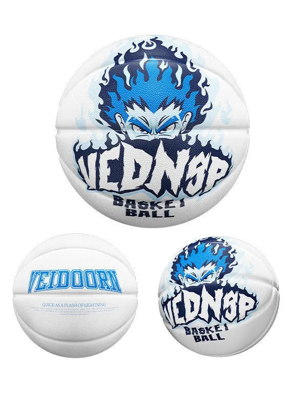 No. 7 patrones de anime en caucho con una buena sensación al tacto y resistencia al desgaste, adecuados para juegos de baloncesto en interiores/exteriores para adolescentes.