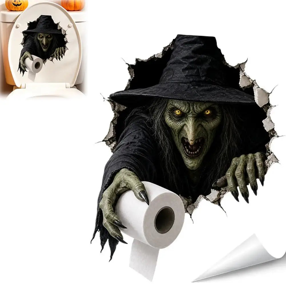 Pegatinas de pared de Halloween, decoración interior de fantasma aterrador para dormitorio, sala de estar, ambiente espeluznante, decoración espeluznante para fiesta en el bar