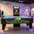 Mesa de Hockey de Aire Profesional Personalizada de Metal y Madera, Máquina de Juego Arcade Operada con Monedas, Juego Interactivo con Contador de Puntuación Electrónico