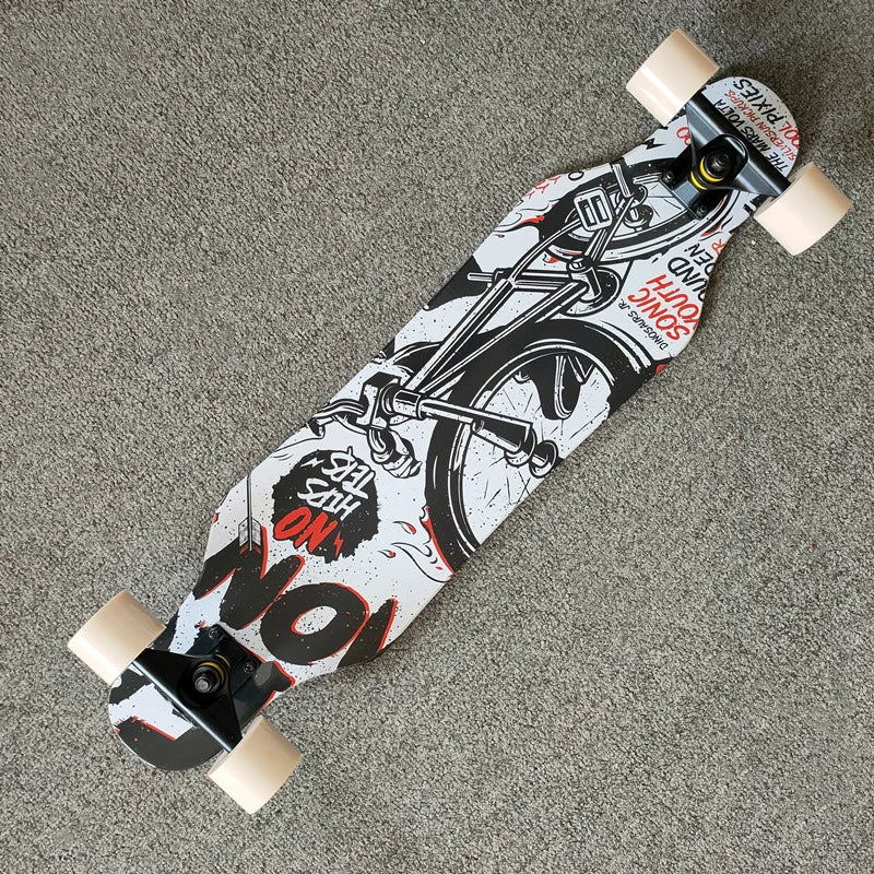 Patineta de Calle Profesional para Danza, Longboard, Tabla de Cruising, Apta para Hombres, Mujeres, Niños y Nuevos Conductores
