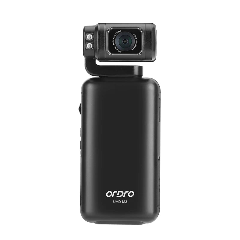 Ordro M3 Cámara de Bolsillo Videocámara Digital 5K 30FPS Estabilización de Imagen Pantalla Grande Integrada Cámara de Mano para Vlogs de Viaje