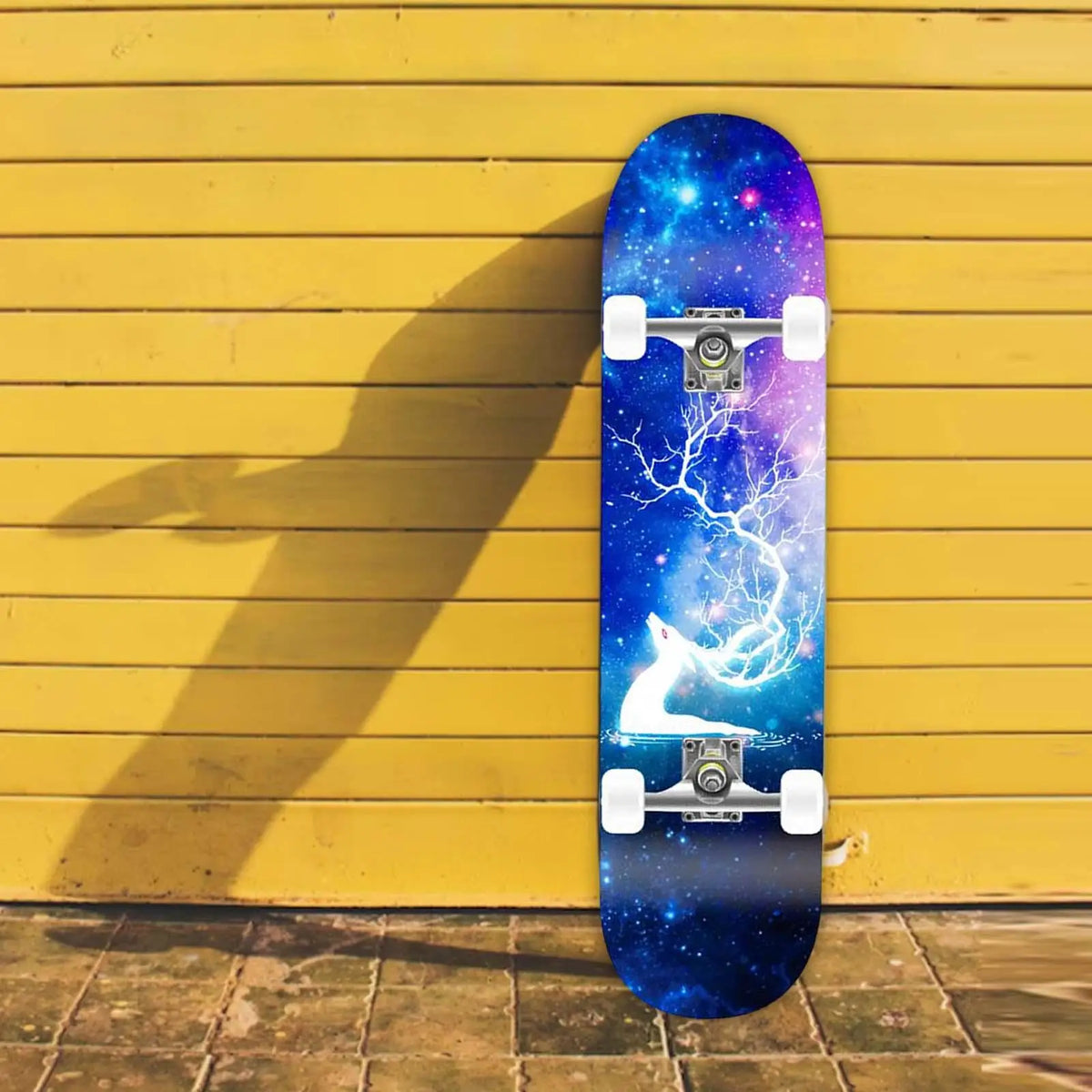 Patineta Completa Longboard Double Kick, Totalmente Silenciosa, de Madera de Arce, 31 Pulgadas, con Rodamientos de Acero, Cóncava, para Principiantes, Niños y Niñas