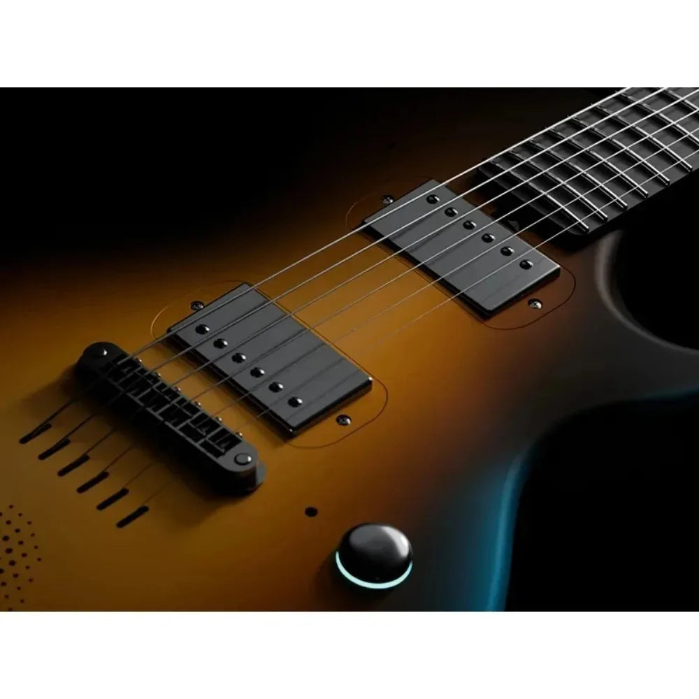 Guitarra Eléctrica Enya Sonic JTElectric Jack Signature, Guitarra Inteligente de Fibra de Carbono con Altavoz Inalámbrico de 15W, Todo en Uno, Portátil