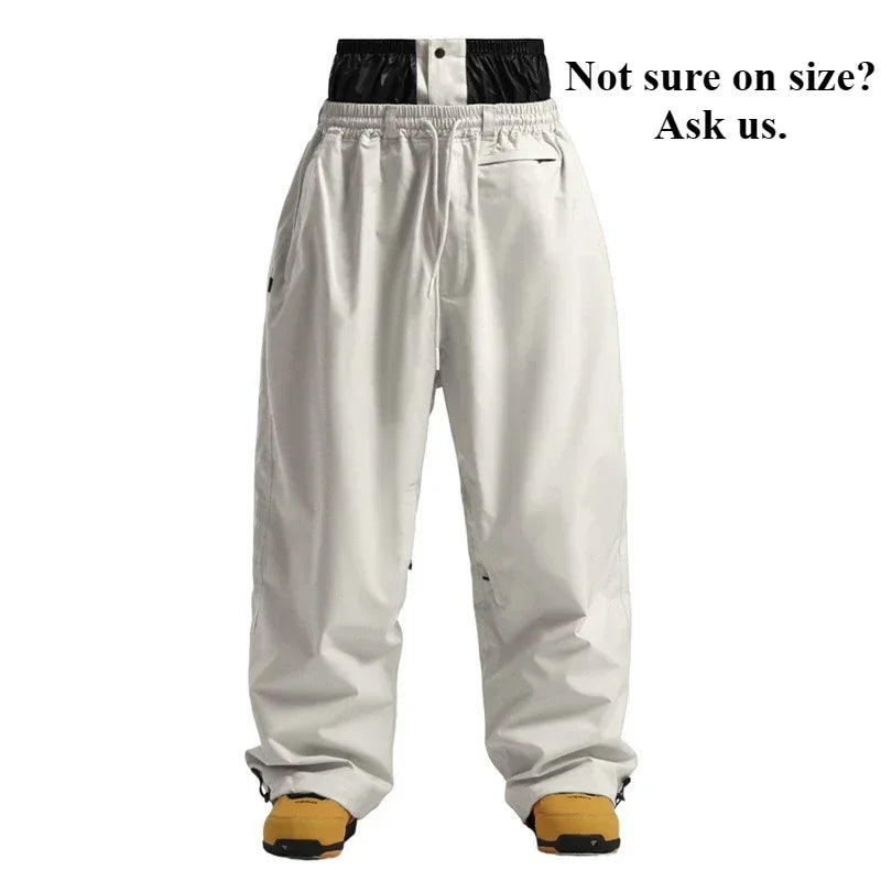 Pantalones de Nieve Impermeables GSOU SNOW, Pantalones de Snowboard Transpirables con Cintura Holgada para Exteriores, Pantalones Profesionales para Hombre y Mujer, Stride 2026, Novedad