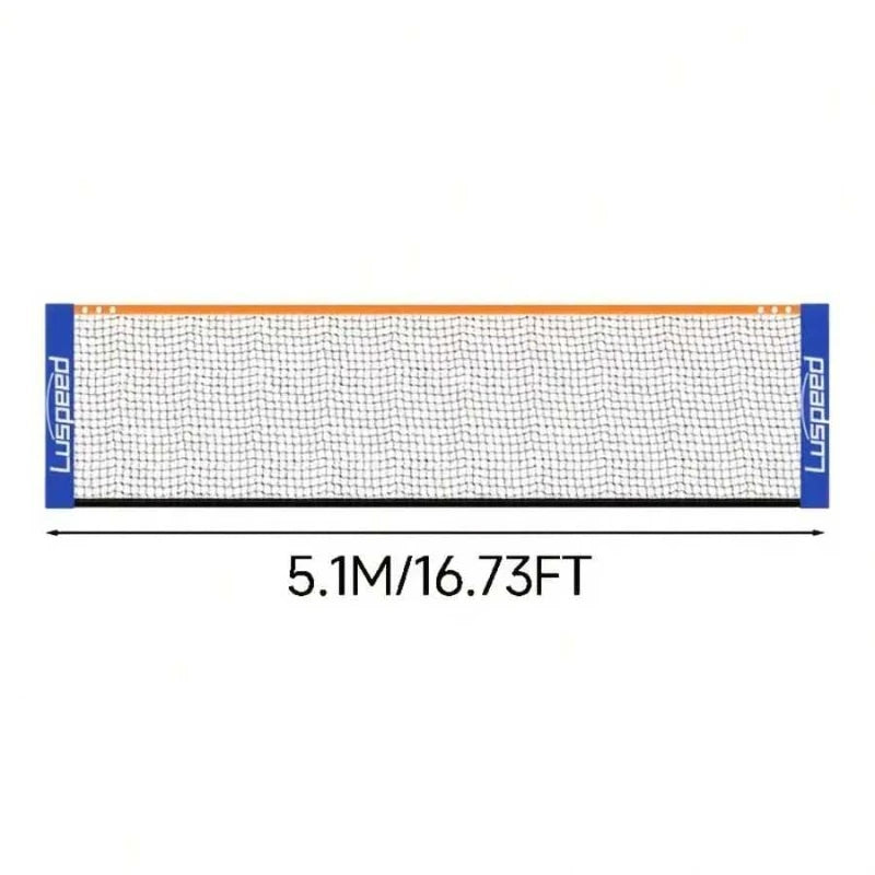 Red de voleibol portátil para interiores y exteriores, voleibol y bádminton, ¡adecuada para patio trasero, uso interior/exterior! (excluyendo el soporte)