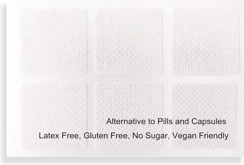 30 Parches de Vitamina K2 con D3, Contienen Complejo de Vitamina D y K, Biotina y Ácido Fólico Premium, Parche Transdérmico