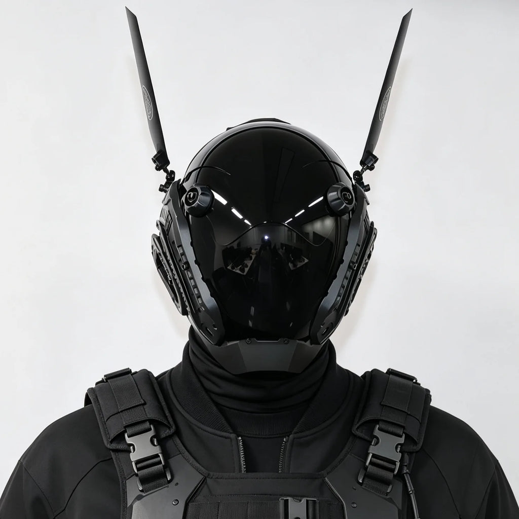 Máscara Cyberpunk de Cara Completa para Cosplay, Disfraz, Accesorio para Halloween, Festival de Música, Comic-Con, Juego de Rol, Máscara de Guerrero Mecánico de Ciencia Ficción
