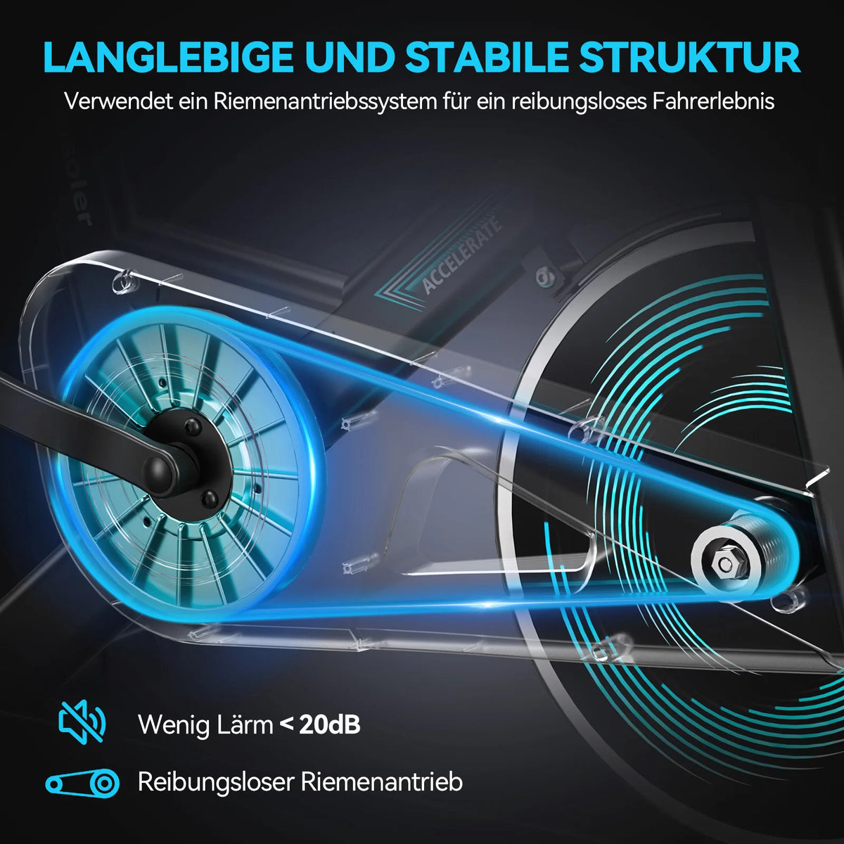 Bicicleta de ejercicio con resistencia ajustable Wenoker, bicicleta de spinning silenciosa para el hogar con monitor LED mejorado, soporte para tableta, bicicleta de ciclismo para uso en interiores, ideal para ejercicios card