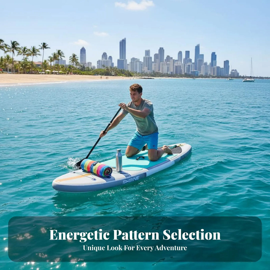 Tabla de Paddleboard Inflable con Superficie Antideslizante, Tabla de Paddleboard Vertical Inflable, Set de Paddleboard Vertical, Duradera