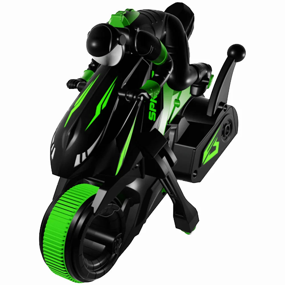 Nueva llegada: Motocicleta de acrobacias a control remoto, juguete de coche a alta velocidad con derrape y rotación de 360°, modelo multifuncional y rápido para niños
