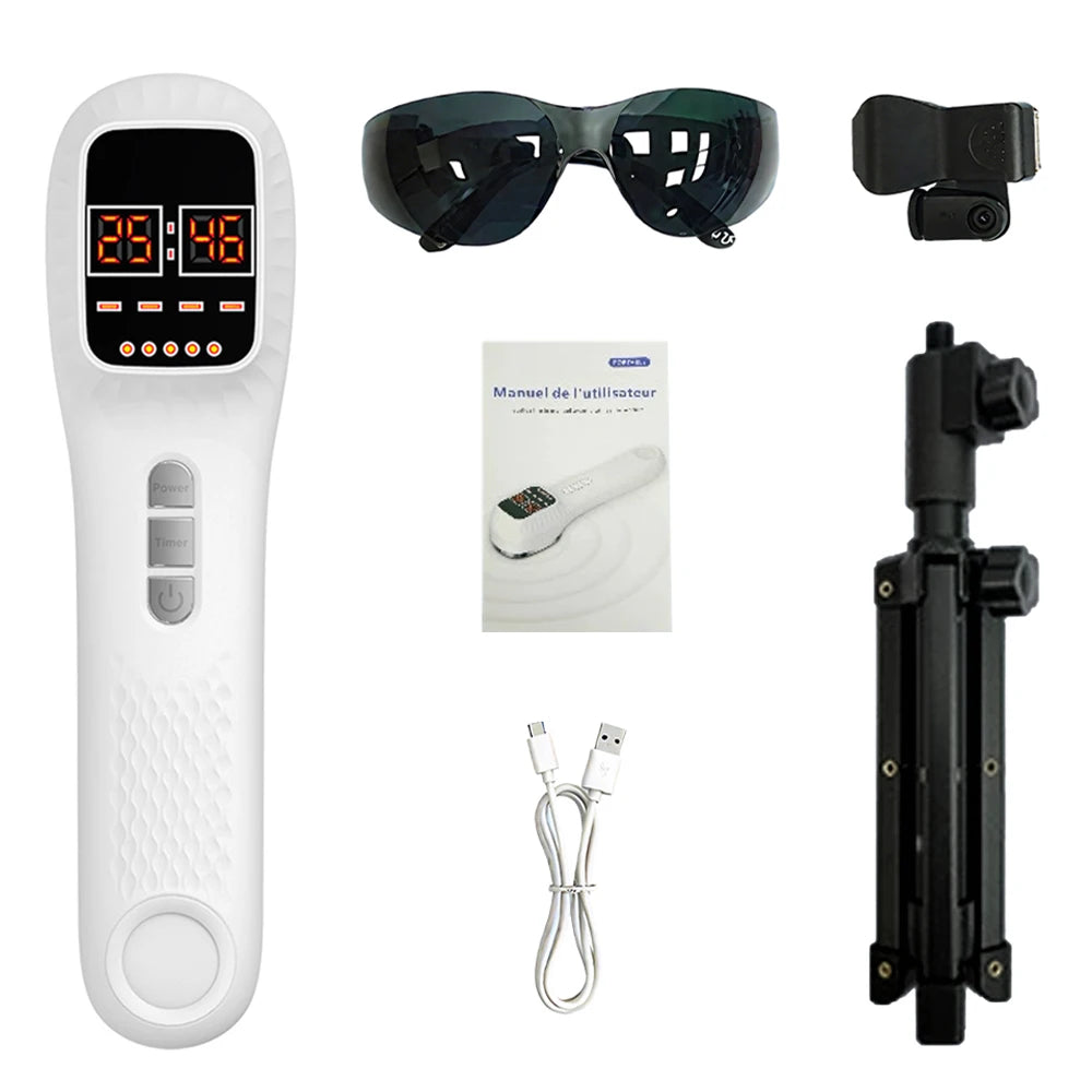 Dispositivo de belleza infrarrojo con luz roja para cara y cuerpo, 650nm + 808nm, rejuvenecimiento de la piel, articulación muscular, alivio de la fatiga corporal, cuidado de la salud