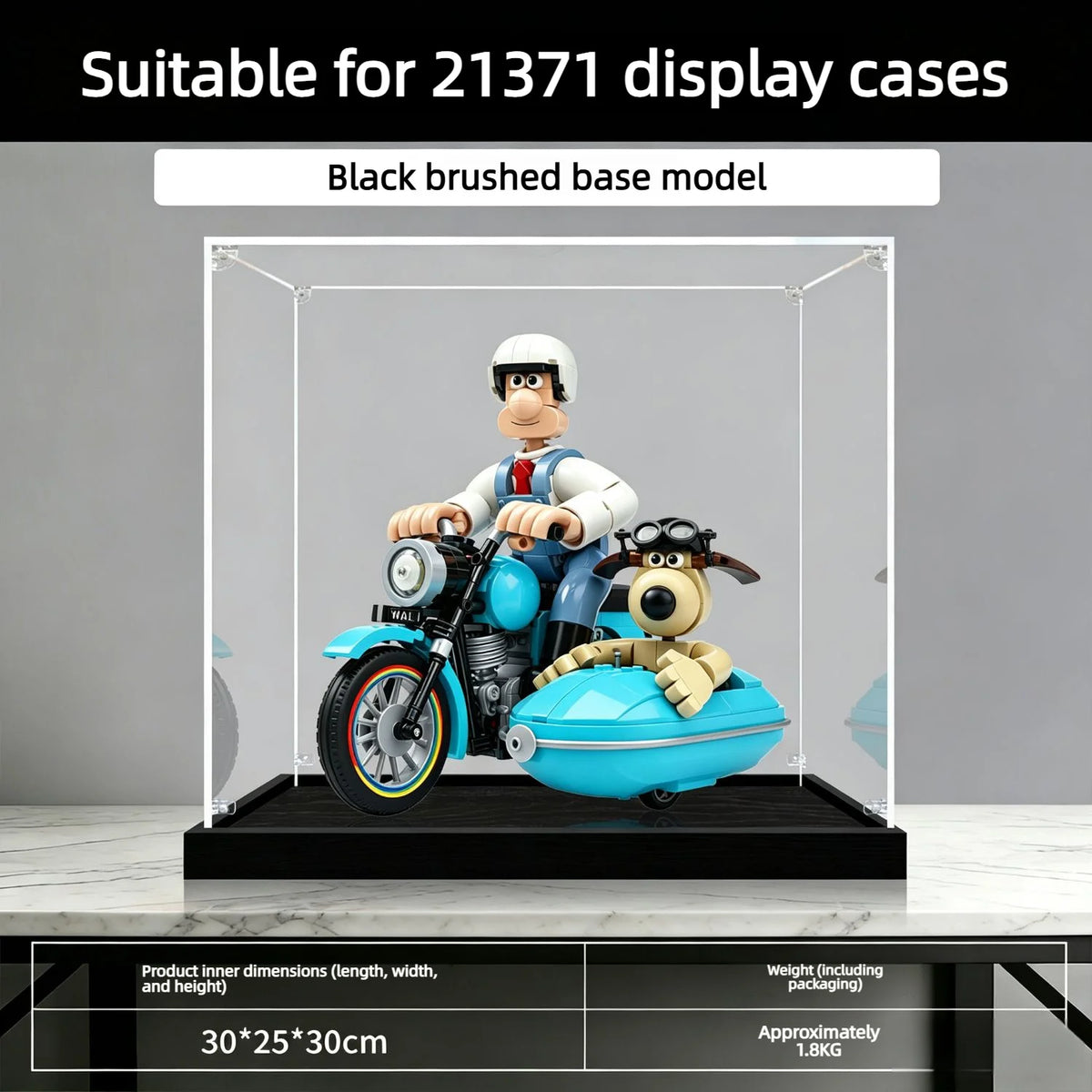 Vitrina de acrílico de 3 mm para LEGO 21371, caja de almacenamiento, organizador de acrílico transparente para 21371, caja de exhibición para modelos coleccionables