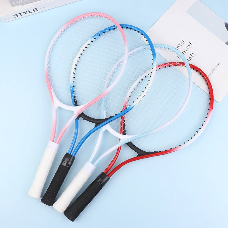 1 Raqueta de Tenis Profesional, Raqueta de Tenis Elástica de 3 Capas de Goma, Raqueta de Tenis para Niños, Entrenamiento Interactivo Padres-Hijos, Absorción de Impactos
