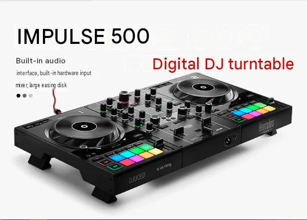King Pioneer INPULSE 500, mezcladora portátil de nivel básico para DJ, con 4 canales, kit de controlador para DJ Rekordbox, disponible en el mercado de instrumentos musicales.