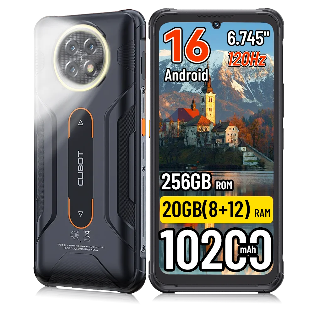 [Envío desde Francia] Smartphone resistente Cubot KingKong ACE 5 20 GB (8+12) RAM 256 GB ROM Android 16 10200 mAh 6,745" 120 Hz NFC