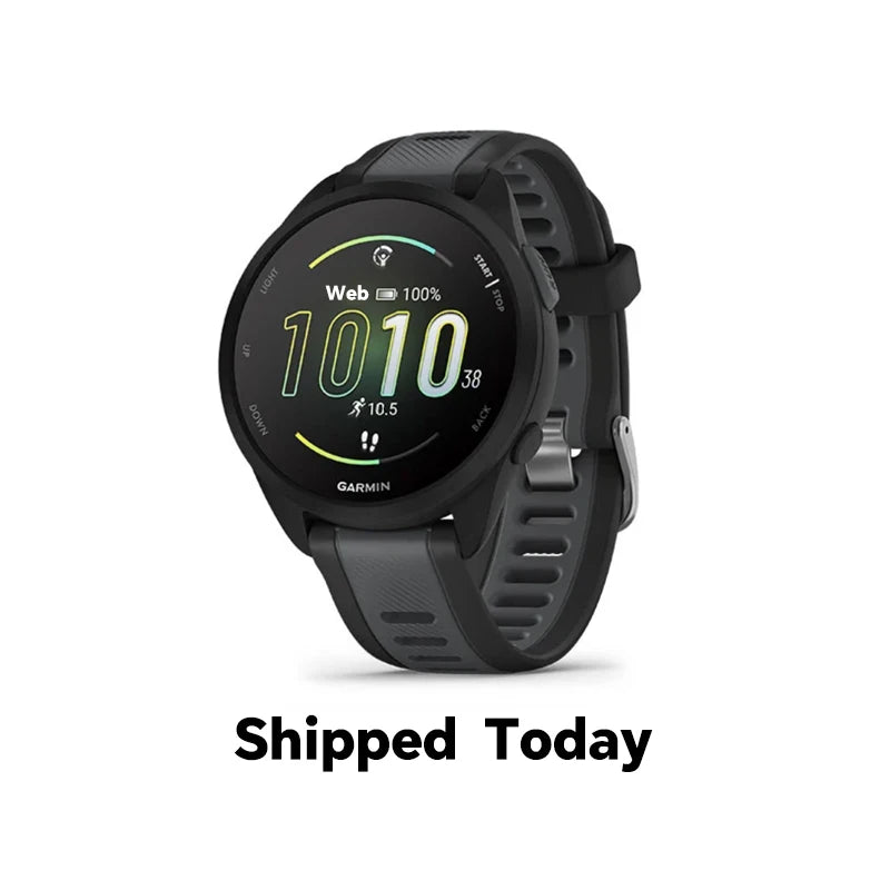 Reloj deportivo inteligente Garmin Forerunner 165 estilo básico, pantalla AMOLED de 1,2 pulgadas, GPS, compatible con múltiples idiomas