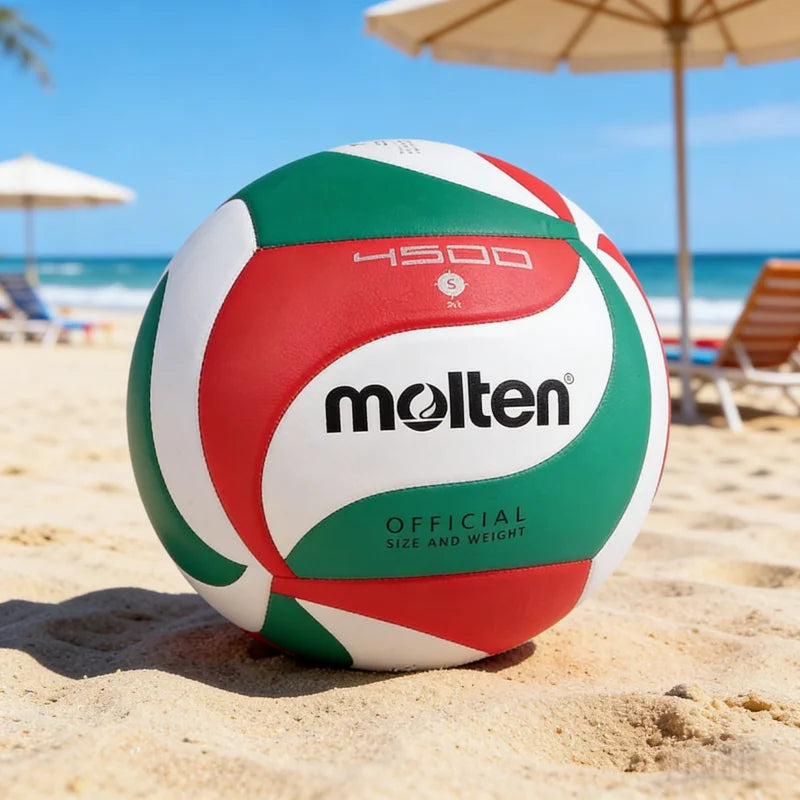 Balón de Voleibol Molten V5M2700/V5M5000/V5M4500 Talla 5, Balones Estándar de Alta Calidad para Partidos en Interiores y Exteriores, Entrenamiento Deportivo para Adultos