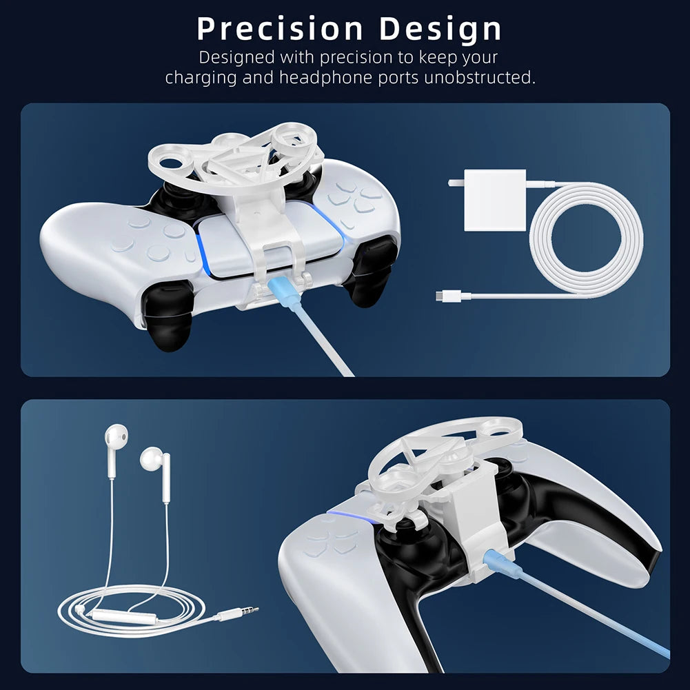 Accesorio de volante para control de juegos de carreras de PS5 para Playstation 5 Mini volante para control de juegos