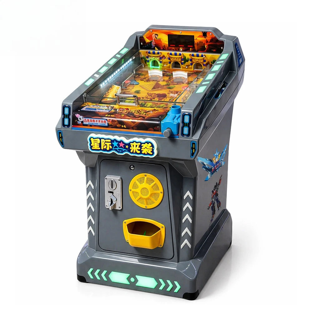 Nueva máquina de pinball eléctrica infantil operada con monedas, modelo Paradise, de 25 mm, para centros de juego y mercados nocturnos.